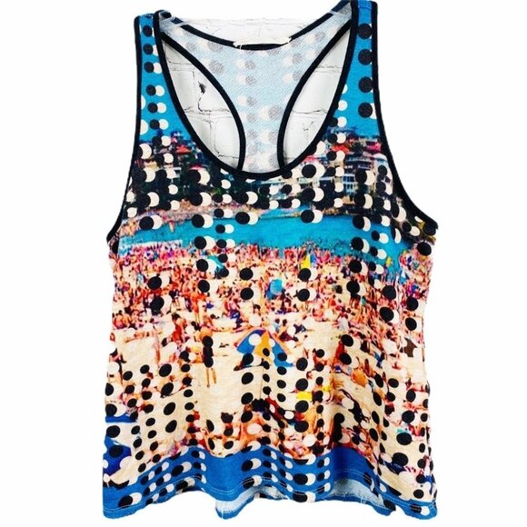 LA Relaxed Sleeveless 70's Style Beach Shirt - Picture 1 of 11